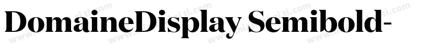 DomaineDisplay Semibold字体转换